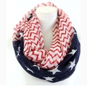 American flag scarf / infinity scarf